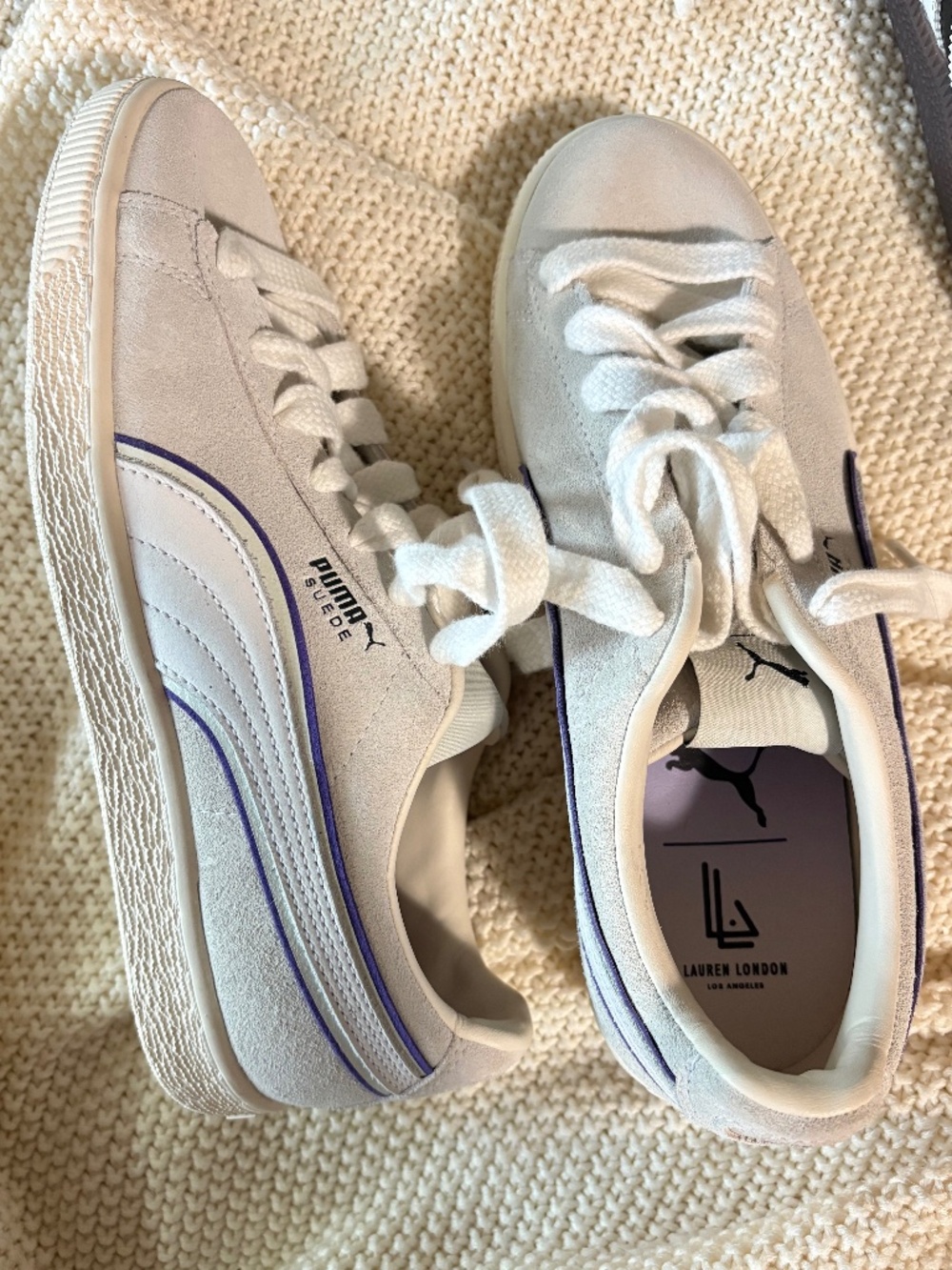 Puma grey cream sneakers women’s size 7.5/8